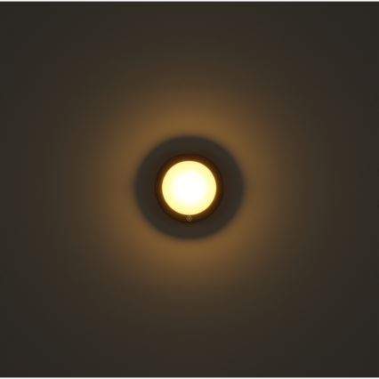 Globo - Applique murale tactile rechargeable LED/1,2W/3,7V d. 15 cm 1800 mAh noir