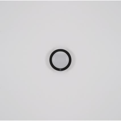 Globo - Applique murale tactile rechargeable LED/1,2W/3,7V d. 15 cm 1800 mAh noir