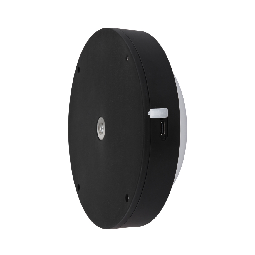Globo - Applique murale tactile rechargeable LED/1,2W/3,7V d. 15 cm 1800 mAh noir