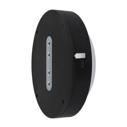 Globo - Applique murale tactile rechargeable LED/1,2W/3,7V d. 15 cm 1800 mAh noir
