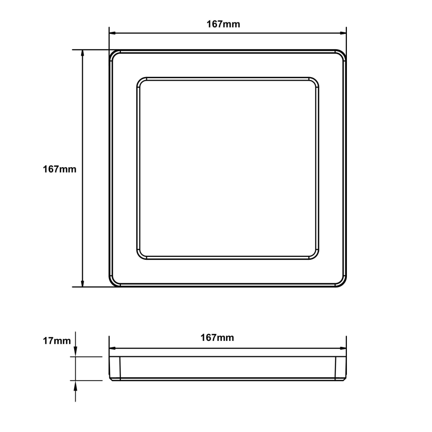 Globo - Plafonnier LED/12W/230V 3000/4000/6500K blanc