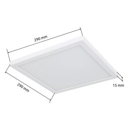 Globo - Plafonnier LED/24W/230V 3000/4000/6500K blanc