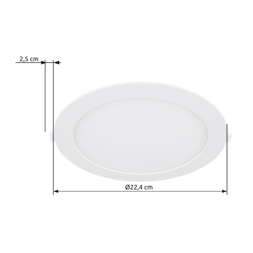 Globo - Spot encastrable LED/18W/230V 4000K d. 22,4 cm