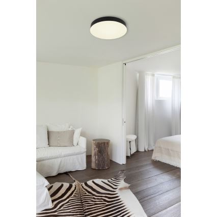 Globo - Plafonnier LED/24W/230V 3000K/4000K/6500K d. 30 cm noir