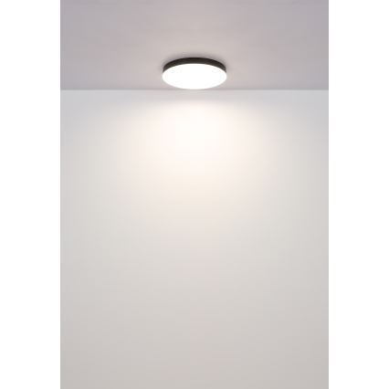 Globo - Plafonnier LED/24W/230V 3000K/4000K/6500K d. 30 cm noir