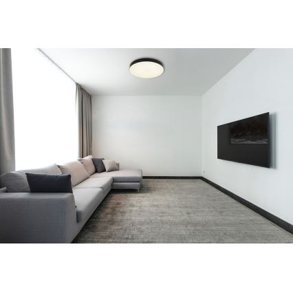 Globo - LED-Deckenleuchte LED/36W/230V 3000K/4000K/6500K d 40 cm schwarz