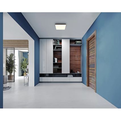 Globo - LED-Deckenleuchte LED/18W/230V 4000K 30x30 cm schwarz