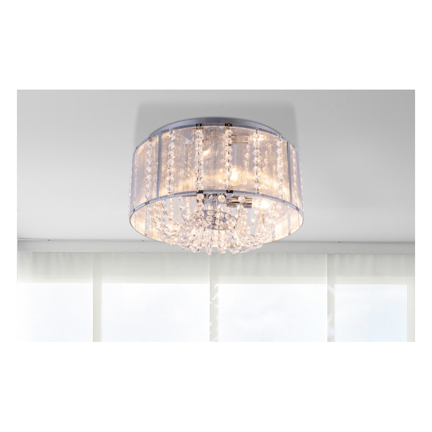 Globo - Plafonnier en cristal 4xE14/40W/230V