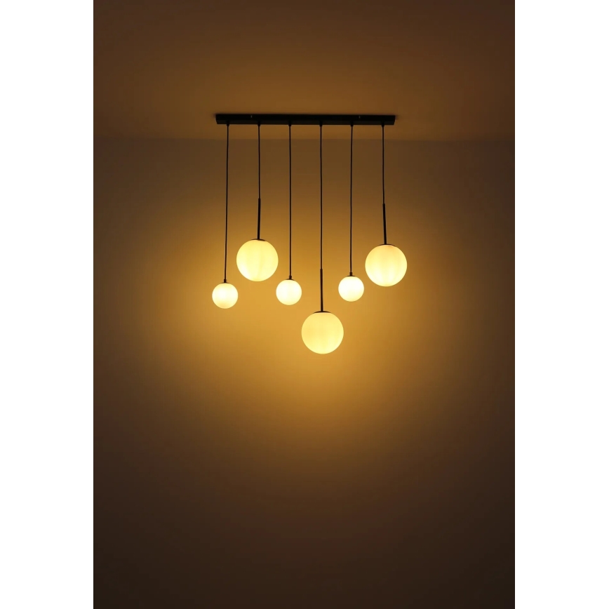 Globo - Lampadario a sospensione con filo 3xE27/9W/230V + 3xG9/5W