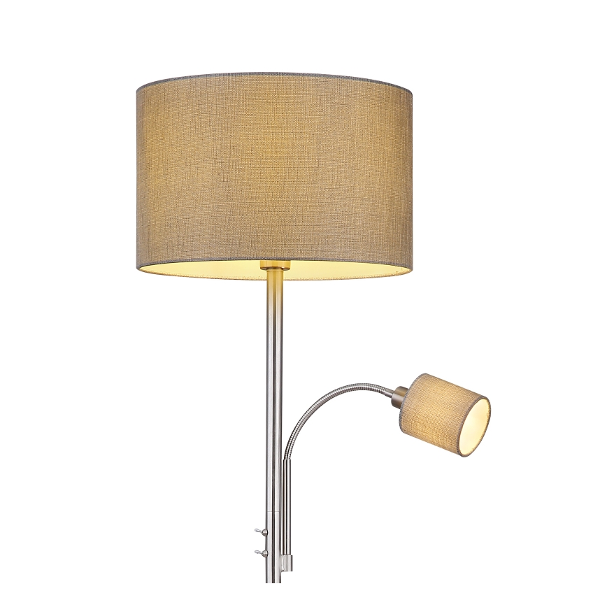 Globo - Lampadaire 1xE27/40W/230V + 1xE14/25W