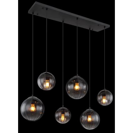 Globo - Lampadario a sospensione con filo 6xE27/60W/230V