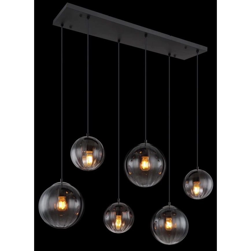 Globo - Lampadario a sospensione con filo 6xE27/60W/230V