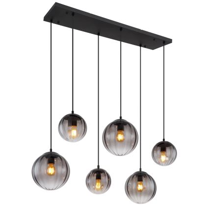 Globo - Lampadario a sospensione con filo 6xE27/60W/230V