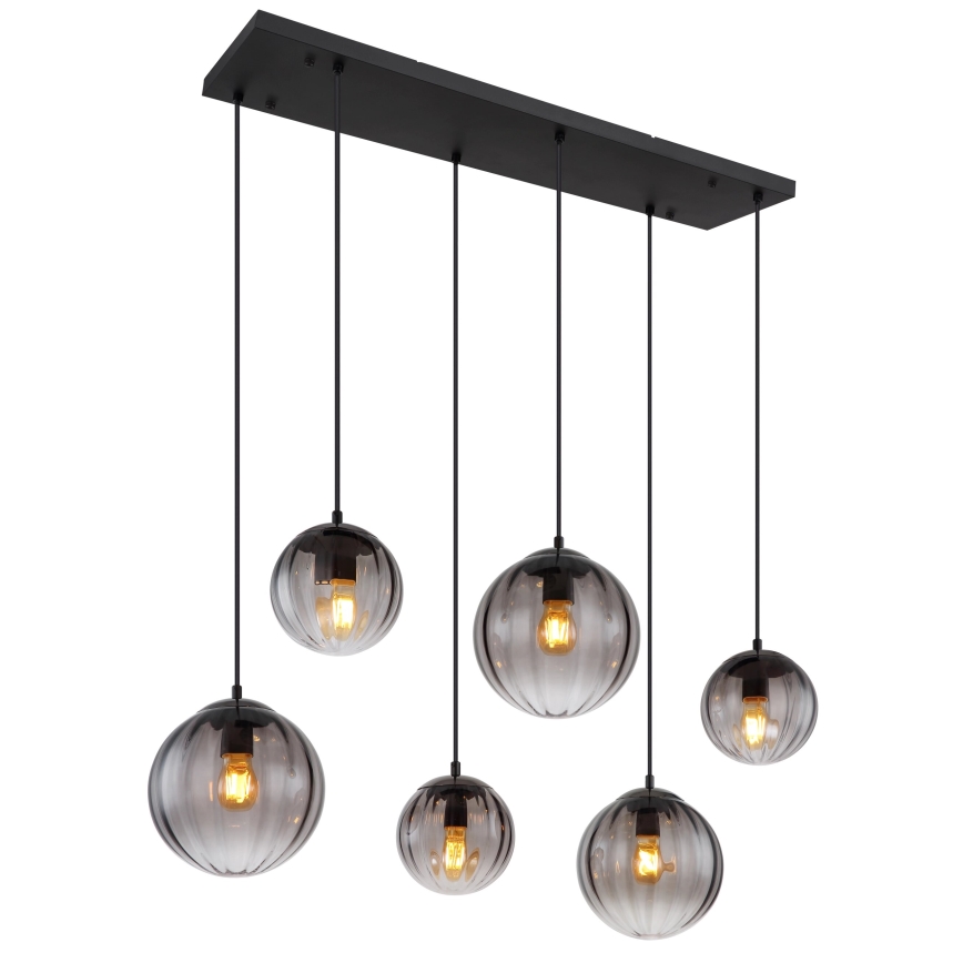 Globo - Lampadario a sospensione con filo 6xE27/60W/230V