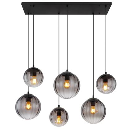 Globo - Lampadario a sospensione con filo 6xE27/60W/230V