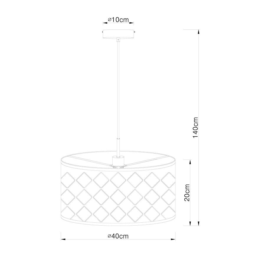 Globo - Lampadario su filo 1xE27/60W/230V