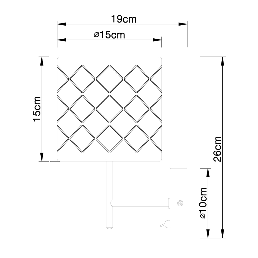 Globo - Applique murale 1xE14/40W/230V