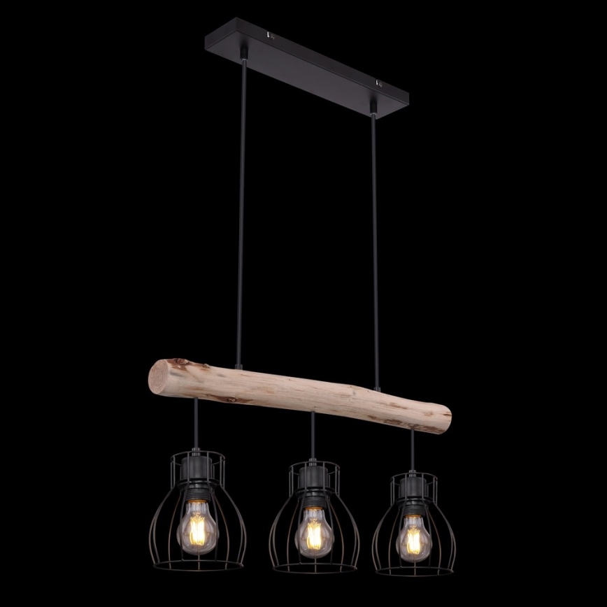 Globo 15326-3N - Suspension avec fil MINA 3xE27/40W/230V