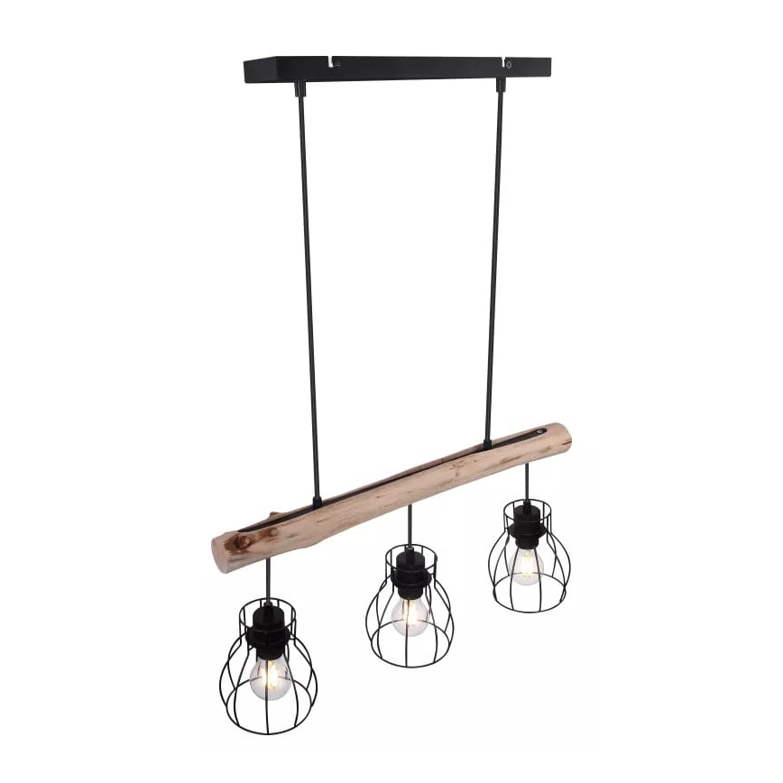 Globo 15326-3N - Suspension avec fil MINA 3xE27/40W/230V