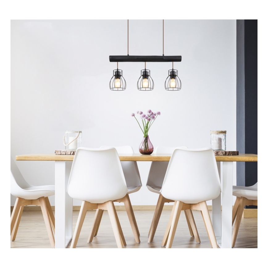 Globo - Lampadario su filo 3xE27/60W/230V