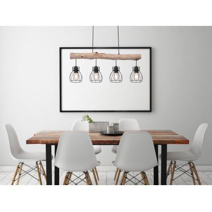 Globo - Hängeleuchte an Kabel 4xE27/40W/230V