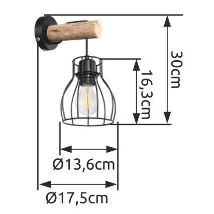 Globo - Applique murale 1xE27/40W/230V