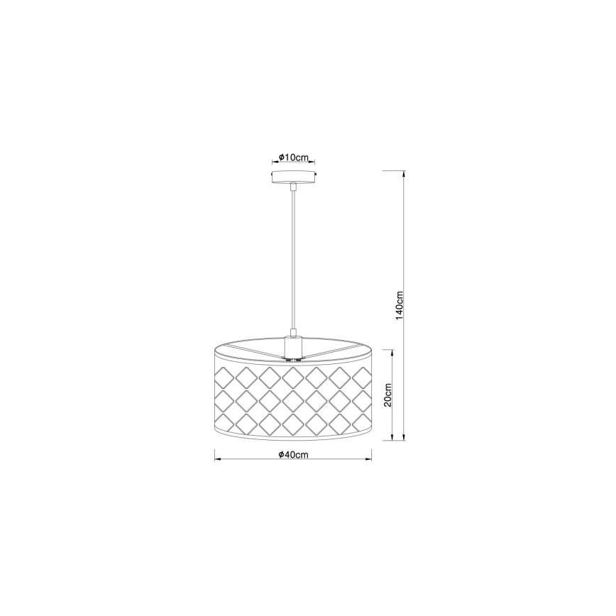 Globo 15329H - Hängeleuchte HARALD 1xE27/60W/230V