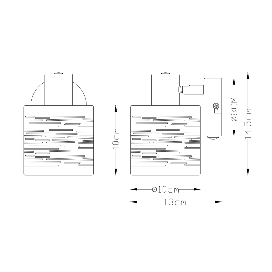 Globo 15342-1 - Applique TUNNO 1xE14/15W/230V