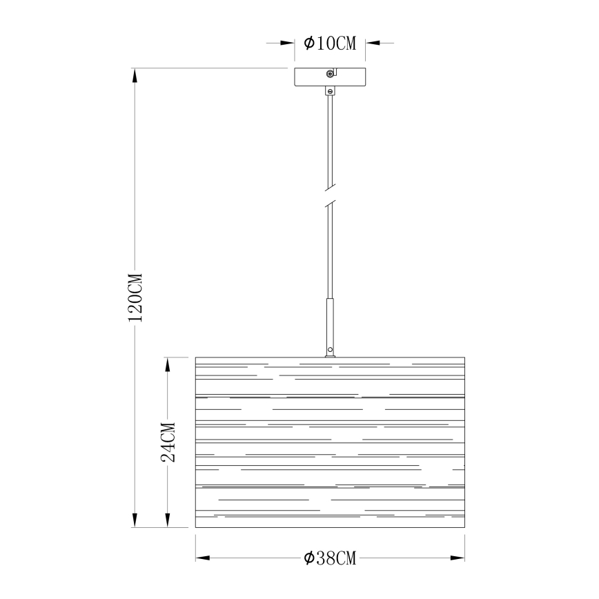 Globo 15342 - Lampadario a sospensione con filo TUNNO 1xE27/40W/230V