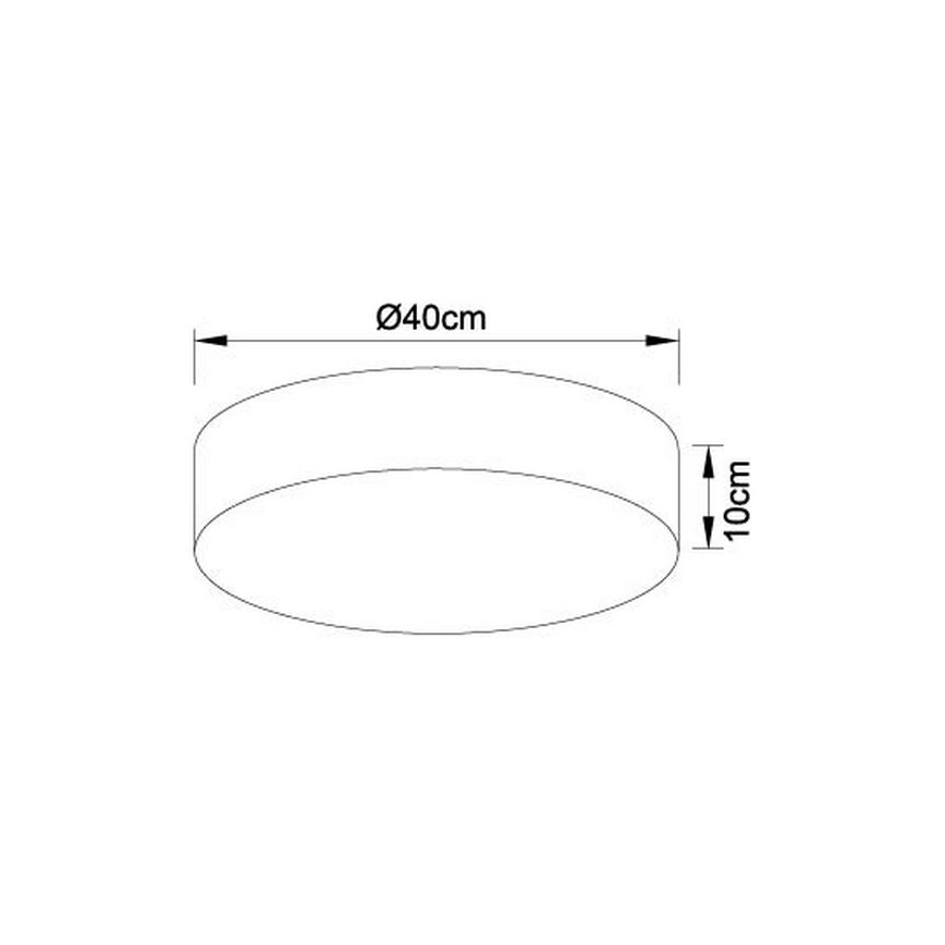 Globo - Plafonnier à intensité variable LED/24W/230V + Télécommande