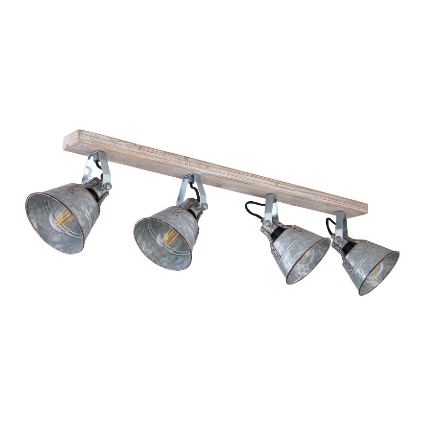 Globo - Spot 4xE27/60W/230V sapin