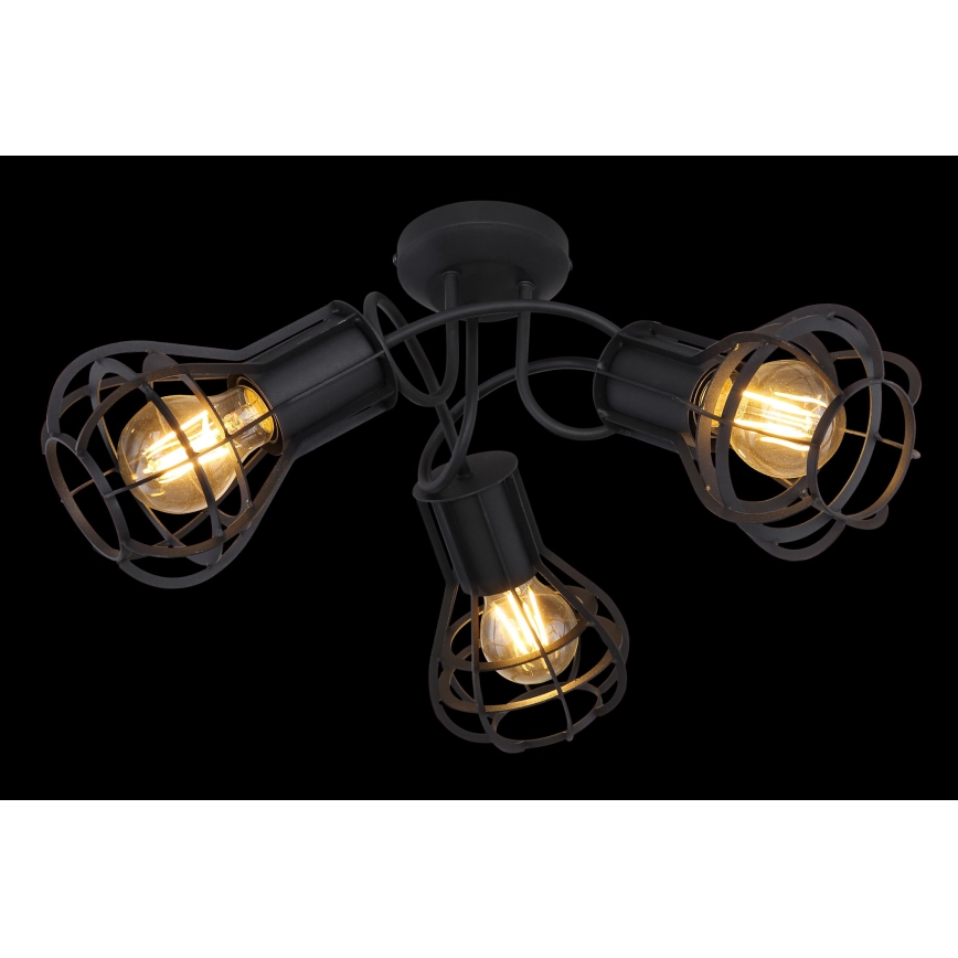 Globo - Lampada a soffitto con 3 punti luce E27/40W/230V