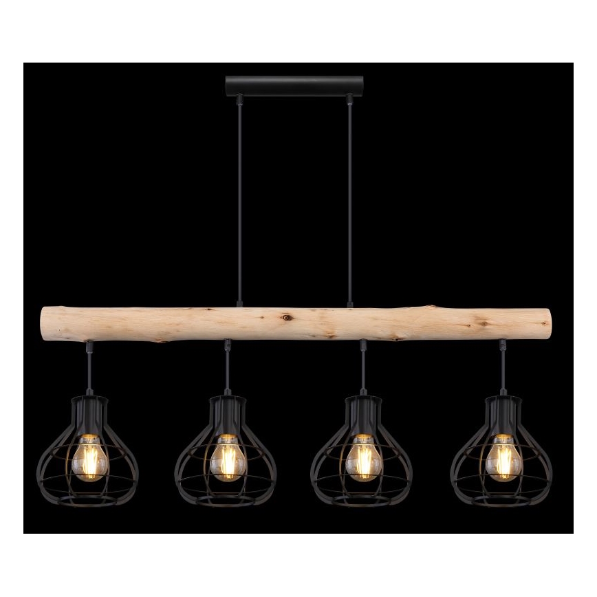 Globo - Lampadario a sospensione con filo 4xE27/60W/230V