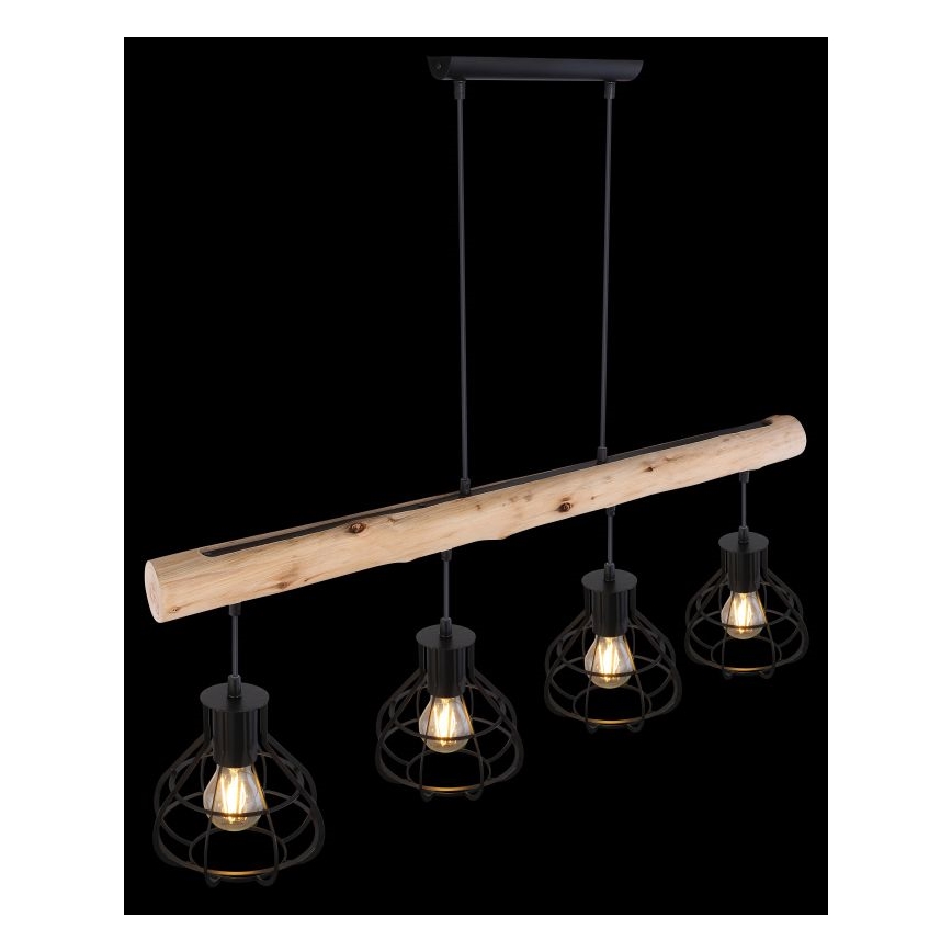 Globo - Lampadario a sospensione con filo 4xE27/60W/230V