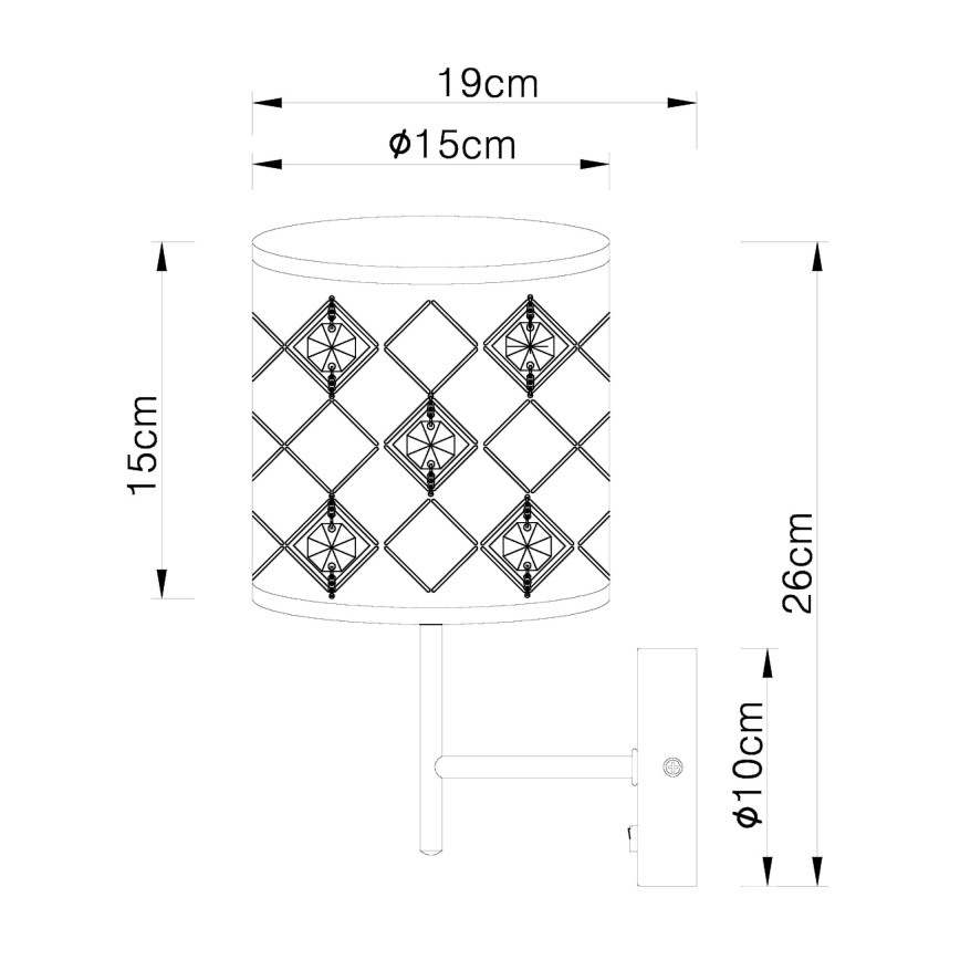 Globo - Applique 1xE14/40W/230V