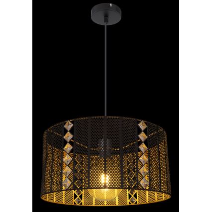 Globo - Lustr na lanku 1xE27/60W/230V gold/schwarz