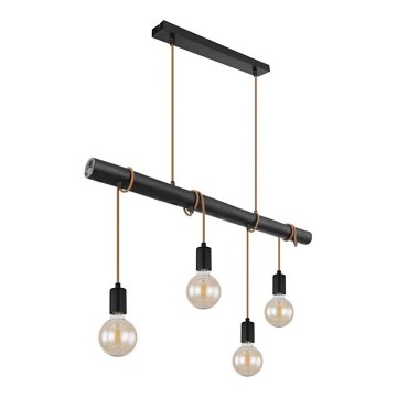 Globo 15459-4H - Lampadario a sospensione con filo LEO 4xE27/60W/230V