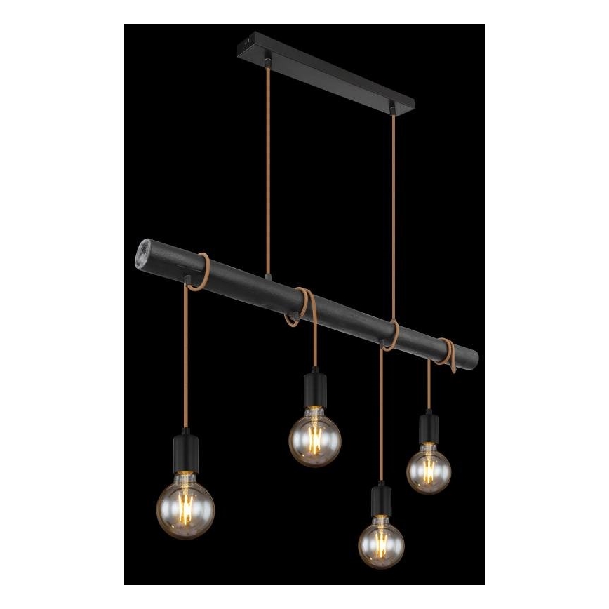 Globo 15459-4H - Lampadario a sospensione con filo LEO 4xE27/60W/230V
