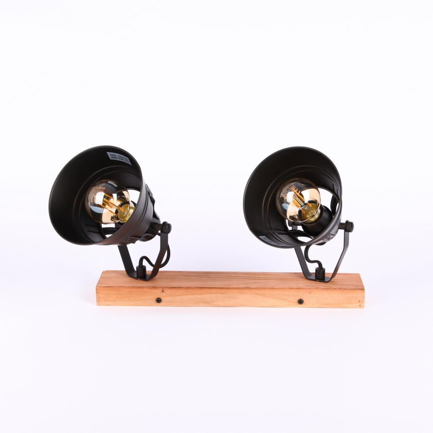 Globo - Faretto 2xE27/60W/230V abete