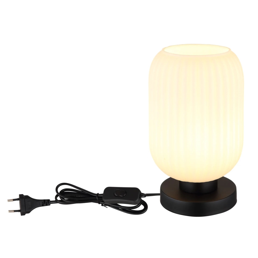Globo - Lampada da tavolo 1xE27/40W/230V bianco