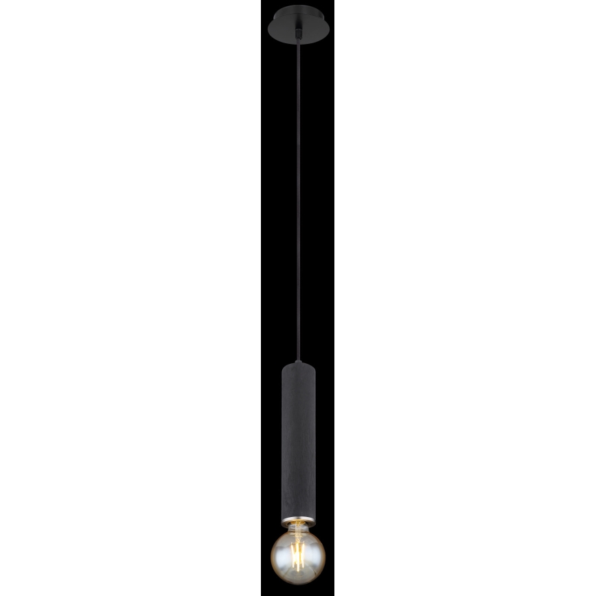 Globo - Suspension filaire 1xE27/60W/230V bois noir
