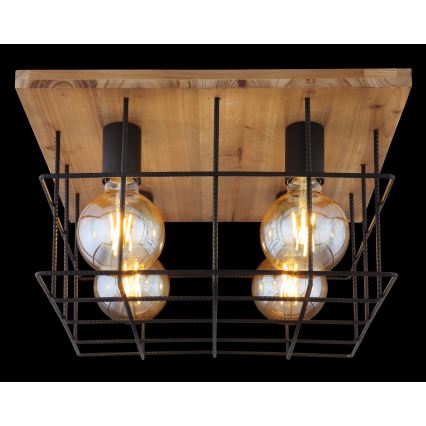 Globo - Deckenleuchte 4xE27/60W/230V