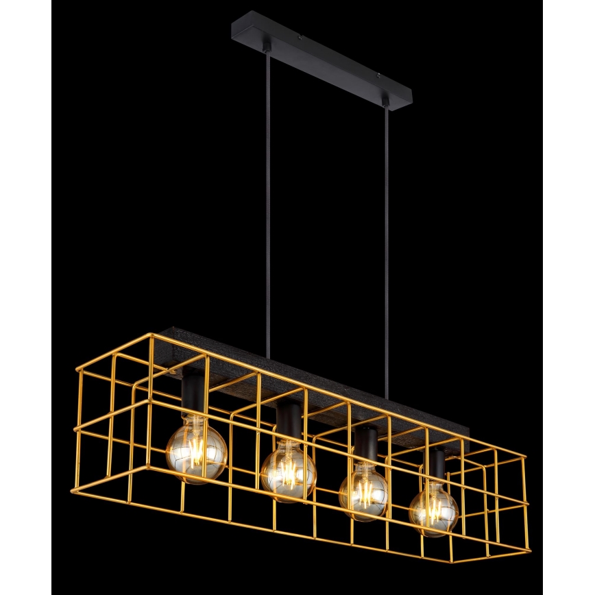 Globo - Lampadario a sospensione con filo 4xE27/60W/230V