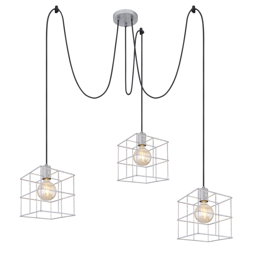 Globo 15530Z-3H1 - Lampadario a sospensione con filo MERRIL 3xE27/60W/230V