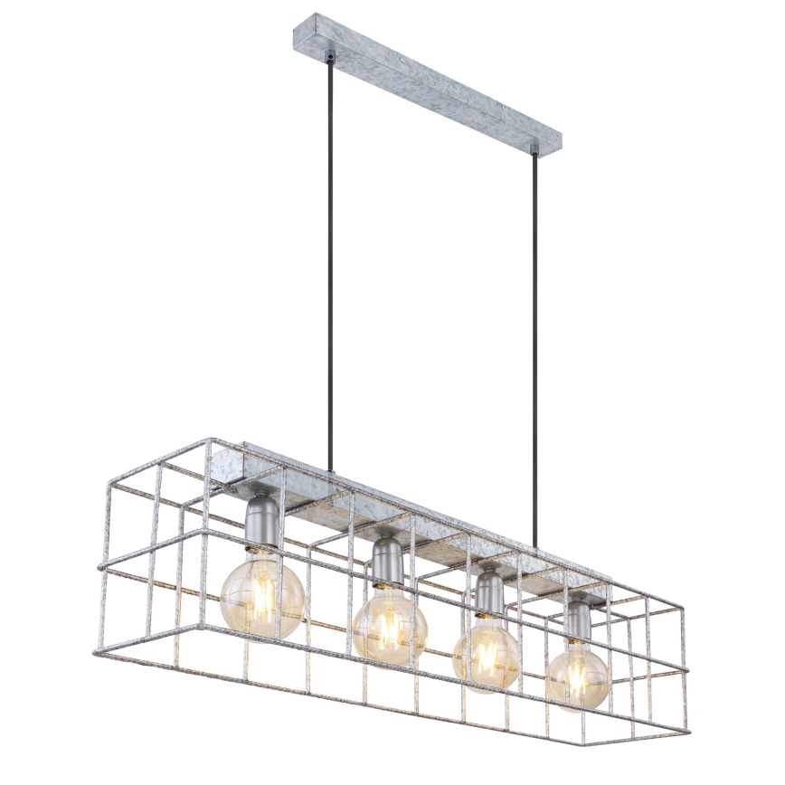 Globo 15530Z-4H - Lampadario a sospensione con filo MERRIL 4xE27/60W/230V