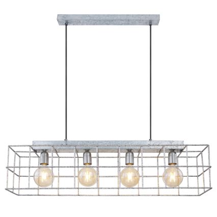 Globo 15530Z-4H - Lampadario a sospensione con filo MERRIL 4xE27/60W/230V