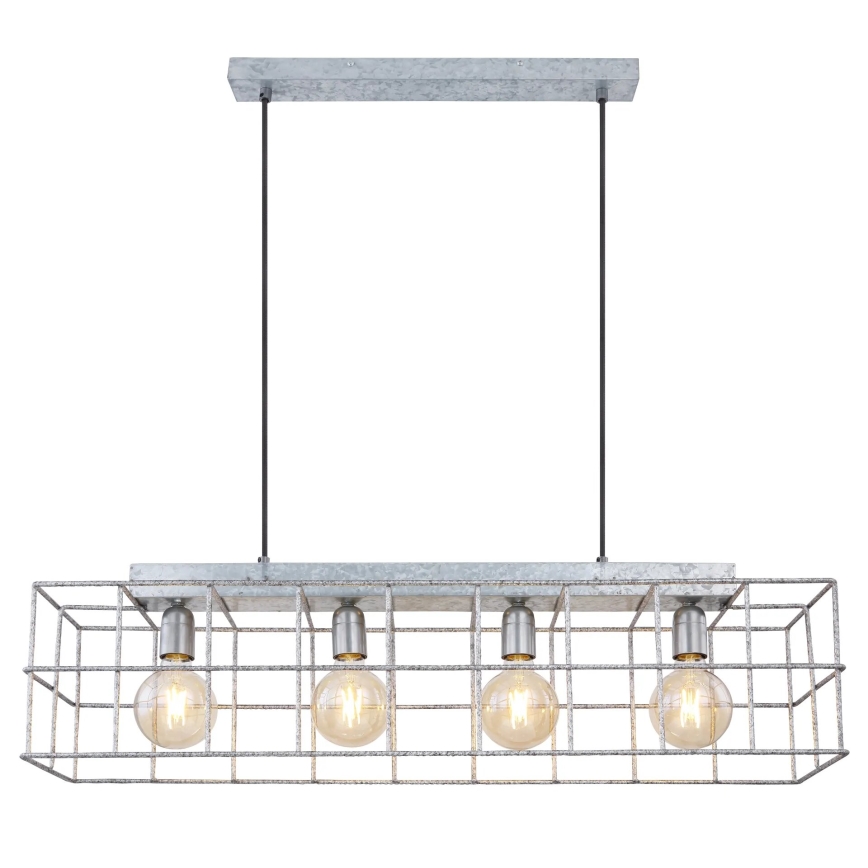 Globo 15530Z-4H - Lampadario a sospensione con filo MERRIL 4xE27/60W/230V