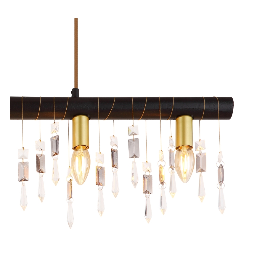 Globo 15532-5HB - Suspension sur câble KIRA 5xE14/40W/230V noir