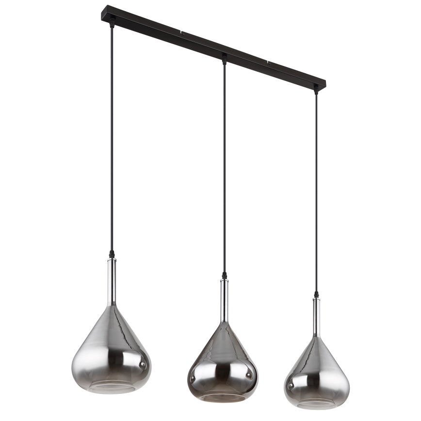 Globo - Hängeleuchte 3xE27/60W/230V schwarz