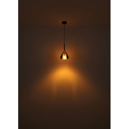Globo - Suspension filaire 1xE27/60W/230V d. 20 cm noir